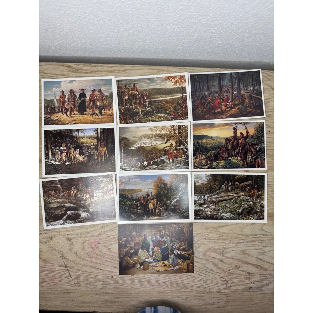 Robert Griffing Historical Art Postcards Lot Paramount Press Native American